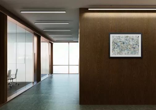 AA12 Brown line oak structured